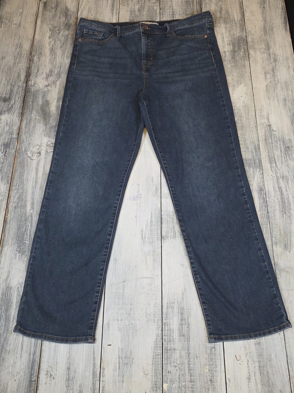 Ella Moss Women's Boyfriend Jeans in Dark Indigo Blue sz 16